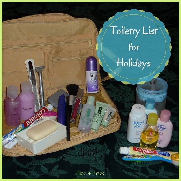 The Comprehensive Toiletry Packing List for Trips: with PDF - Tips 4 Trips